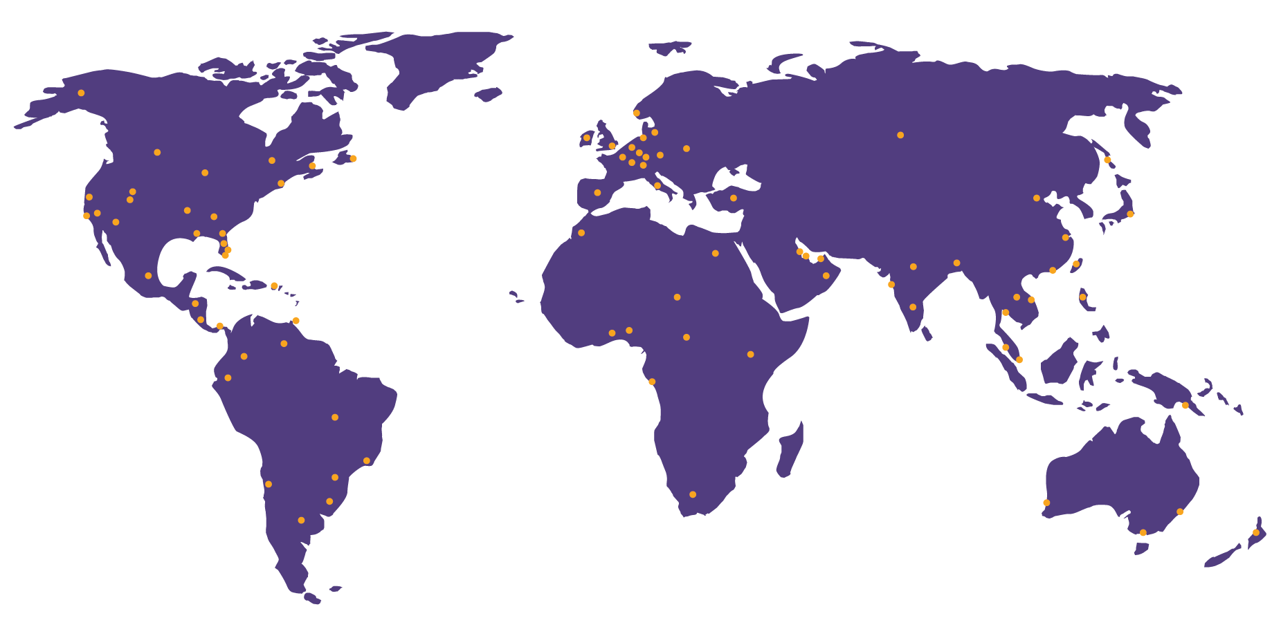 World Map_Purple